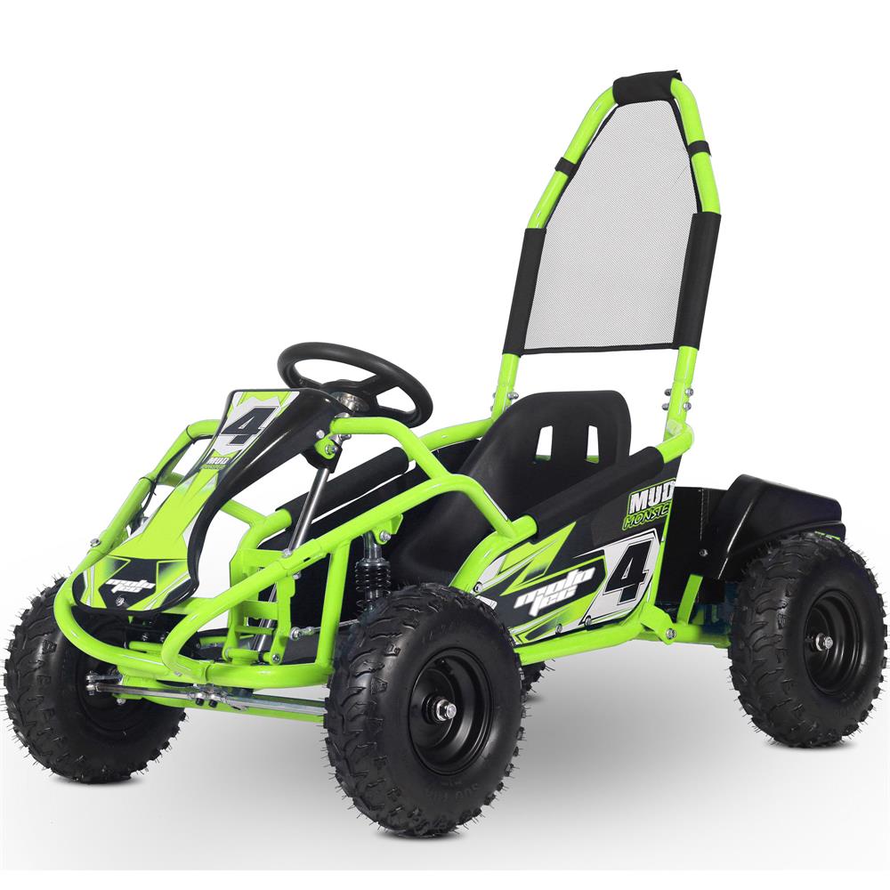 Mototec Mud Monster Kids Electric 48v 1000w Go Kart Full Suspension Blue