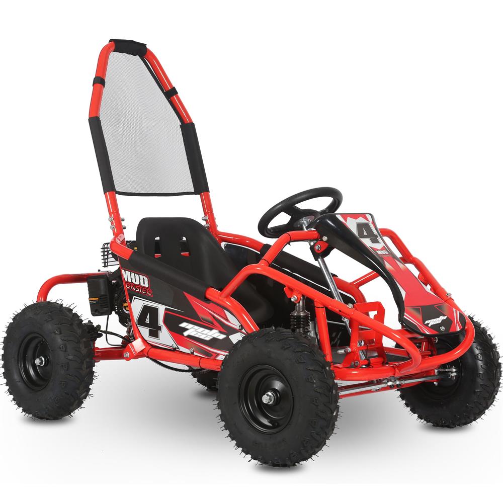 Mototec Mud Monster 98cc Go Kart Full Suspension Blue