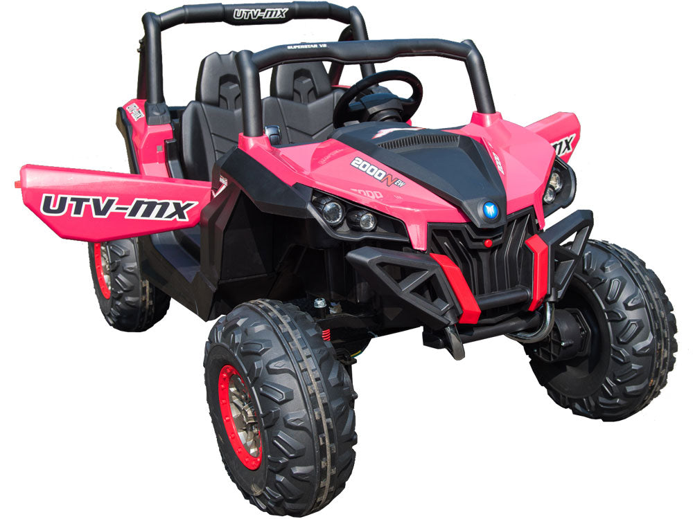 Mini Moto Utv 4x4 12v White (2.4ghz Rc)