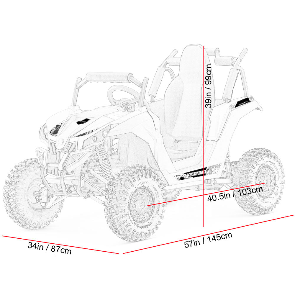 Electric UTV for Kids β Mototec Raider 48v Blue