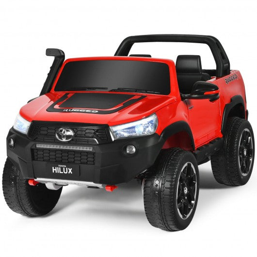24V Licensed Toyota Hilux Ride On Truck Car 2-Seater 4WD with Remote Painted Blue