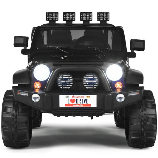 12V 2-Seater Ride on Car Truck with Remote Control and Storage Room-Pink