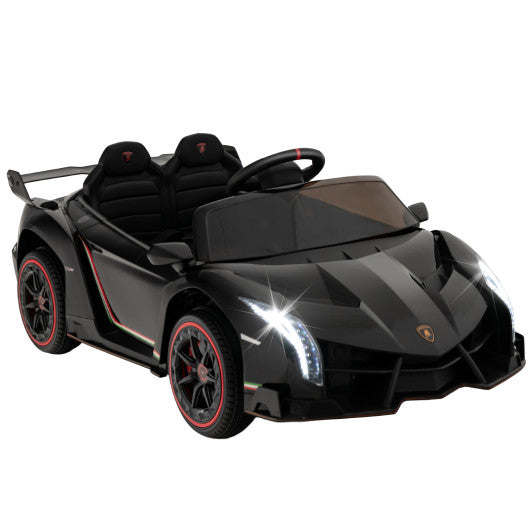 12V Licensed Lamborghini 4WD Kids Ride-on Sports Car with 2.4G Remote-Pink