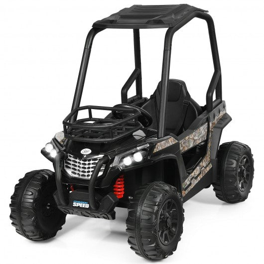 12V Kids RC Electric Ride On Off-Road UTV Truck with MP3 and Light-Pink