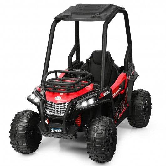 12V Kids RC Electric Ride On Off-Road UTV Truck with MP3 and Light-Pink