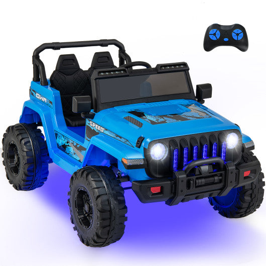 12V Kids Ride-on Jeep Car with 2.4 G Remote Control-White
