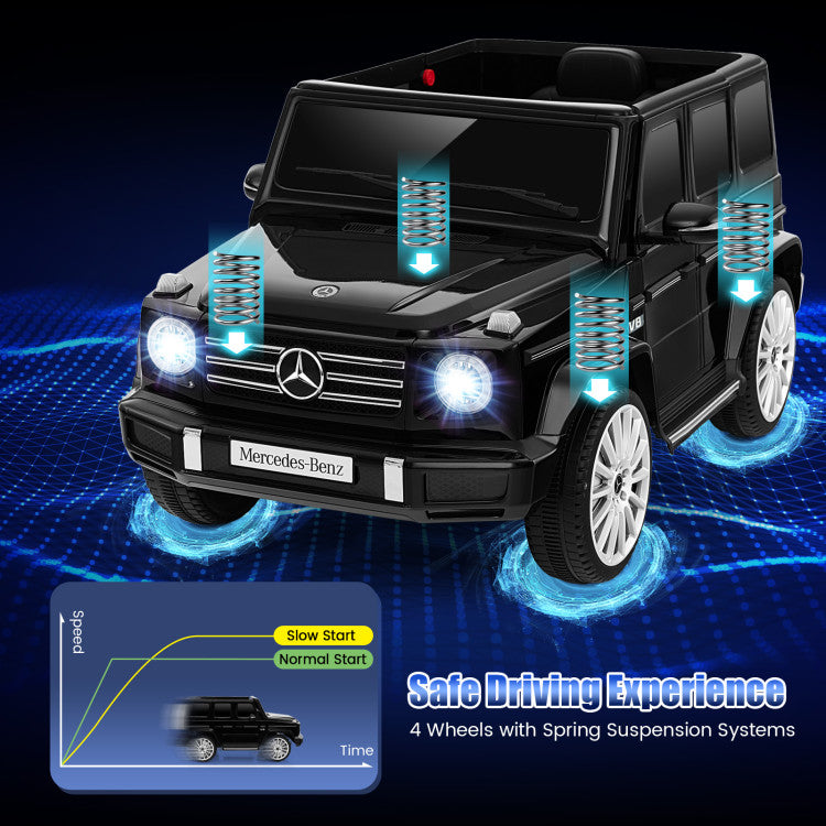 12V Battery Powered Mercedes-Benz G500 Kids Ride-on Car-Black