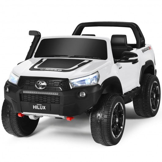 24V Licensed Toyota Hilux Ride On Truck Car 2-Seater 4WD with Remote Painted Blue