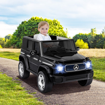 12V Licensed Mercedes-Benz EQG Kids Electric Ride-On Car Black