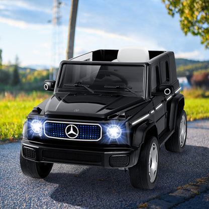 12V Licensed Mercedes-Benz EQG Kids Electric Ride-On Car Black