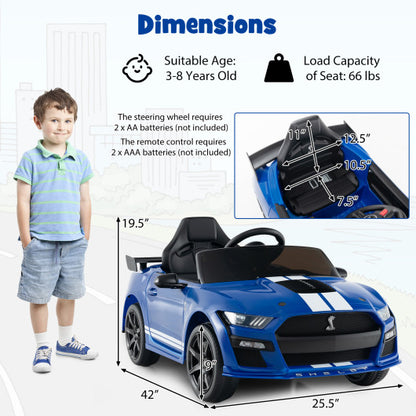 12V Licensed Ford Mustang Shelby GT500 Kids Ride-On Car