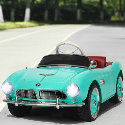 12 V BMW 507 Licensed Electric Kids Ride On Retro Car-Green