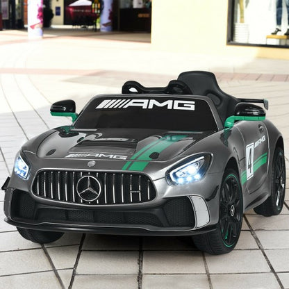 12V Mercedes Benz AMG Licensed Kids Ride On Car-Light Gray